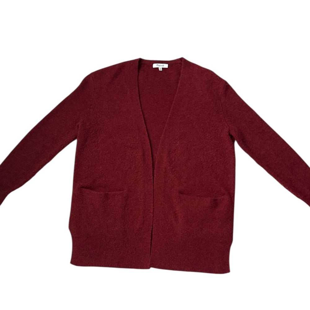 Madewell Burgundy Wool Alpaca Ryder Long Cardigan Sweater.
Size XSmall